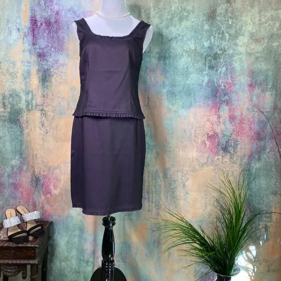📌 Paradox Elegant Business 3 Piece Plum Skirt Set - Top - Skirt - Jacket