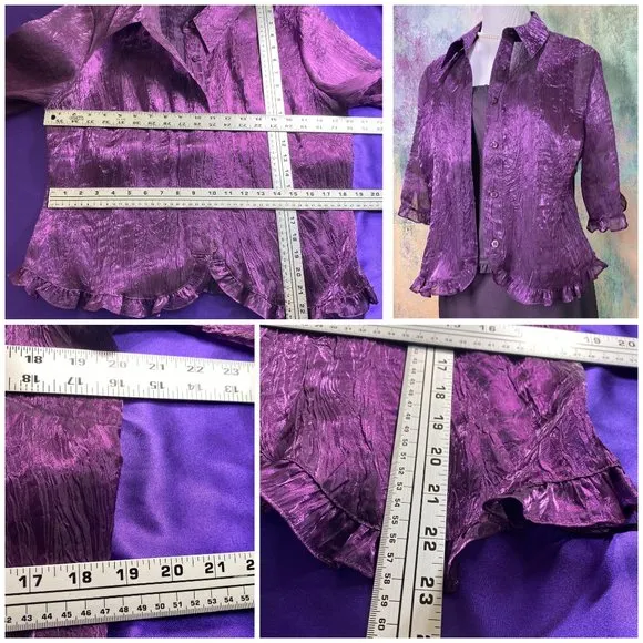 📌 Paradox Elegant Business 3 Piece Plum Skirt Set - Top - Skirt - Jacket