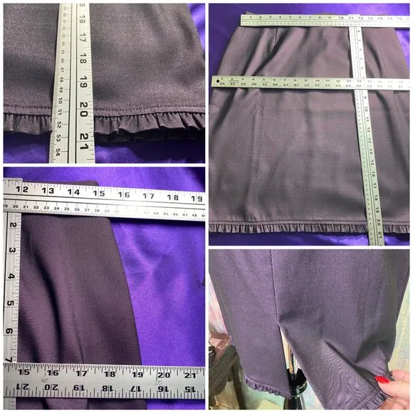 📌 Paradox Elegant Business 3 Piece Plum Skirt Set - Top - Skirt - Jacket