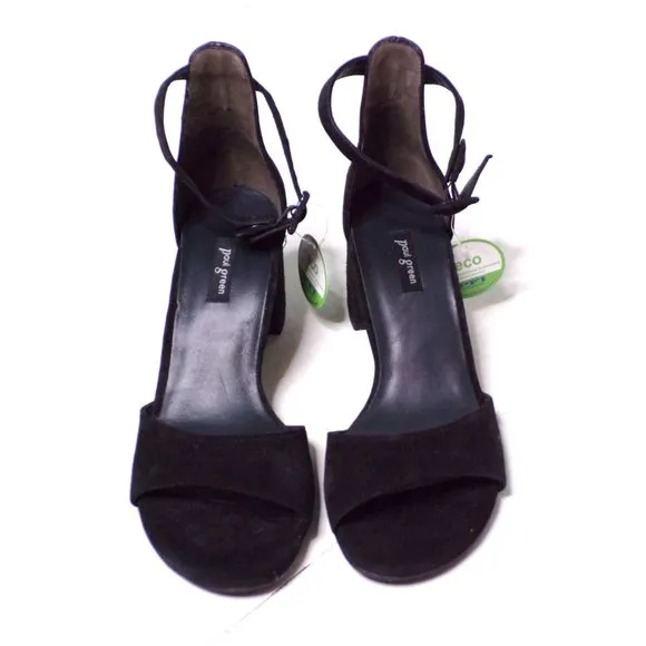 🆕 PAUL GREEN Lonnie Sandals Pumps Shoes Suede Black 5.5