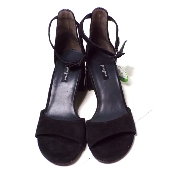 🆕 PAUL GREEN Lonnie Sandals Pumps Shoes Suede Black 5.5