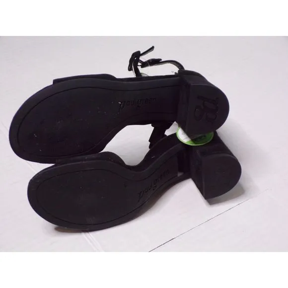 🆕 PAUL GREEN Lonnie Sandals Pumps Shoes Suede Black 5.5