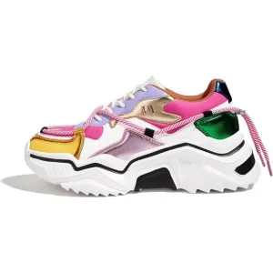 ✨ Women's Purpel Fashion Sneakers Retro Stylish Cute Chunky Dad Walking Shoes