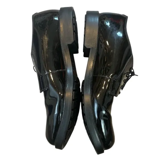 00111 Bates Dura Shock High Gloss Military Oxford Shoes Men’s Black Size 9D