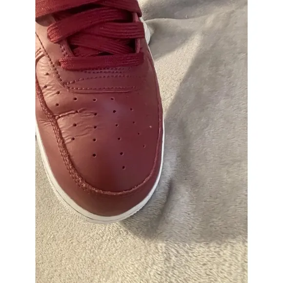 10.5 Nike Air Force 1 Maroon White Black  Lace Up AF1