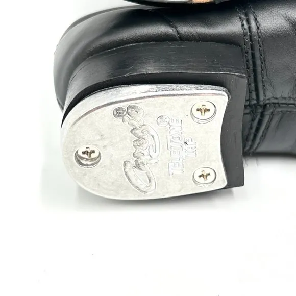 10.5W 10.5 WIDE Capezio Little Kids CG16C Flex Master Black Dance Tap Shoes