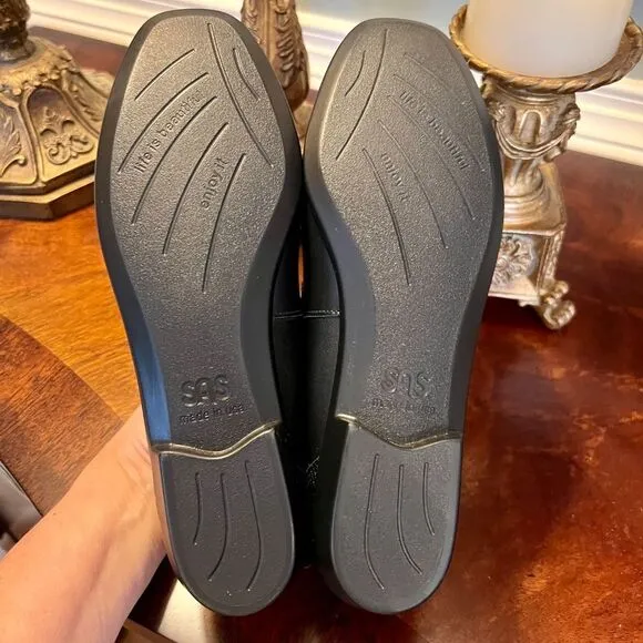$169 SAS Tripad Penny J Slip On Loafers Flats Shoes Black Size 7.5N 7.5 Narrow