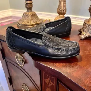 $169 SAS Tripad Penny J Slip On Loafers Flats Shoes Black Size 7.5N 7.5 Narrow