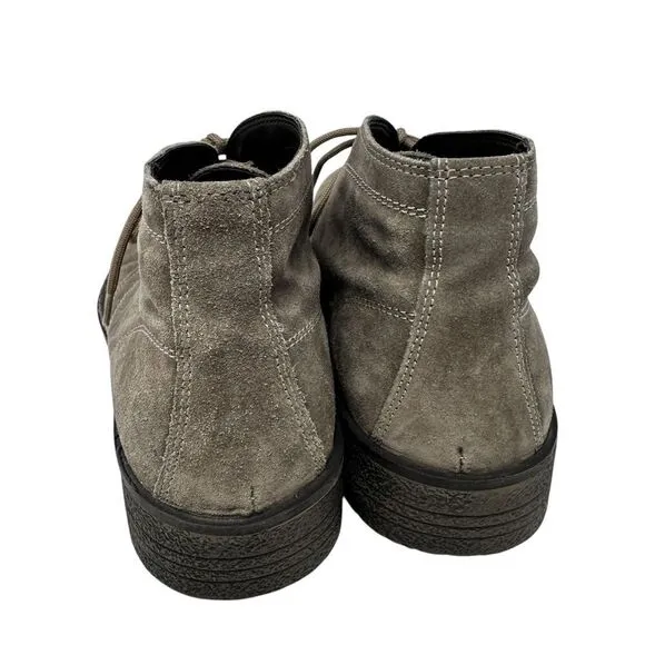 1901 Made in Italy Men's Grey Suede Shock Absorber Lace Up Chukka Boots 44 (10)