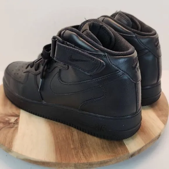 2008 Nike Air Force 1 Mid Black 315123-001 Mens sz 10