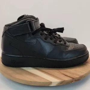 2008 Nike Air Force 1 Mid Black 315123-001 Mens sz 10