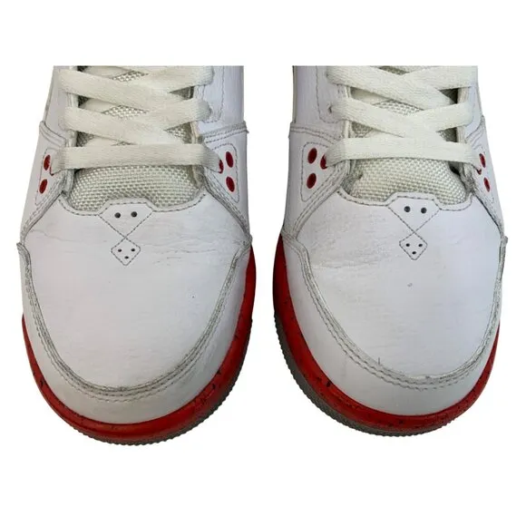 2013 Air Jordan Flight Mid 8.5 Goat Basketball Shoes Mens White GUC 599593-101