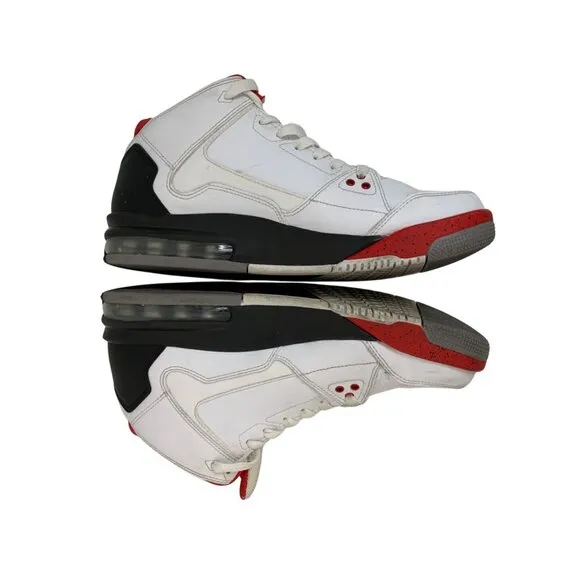 2013 Air Jordan Flight Mid 8.5 Goat Basketball Shoes Mens White GUC 599593-101