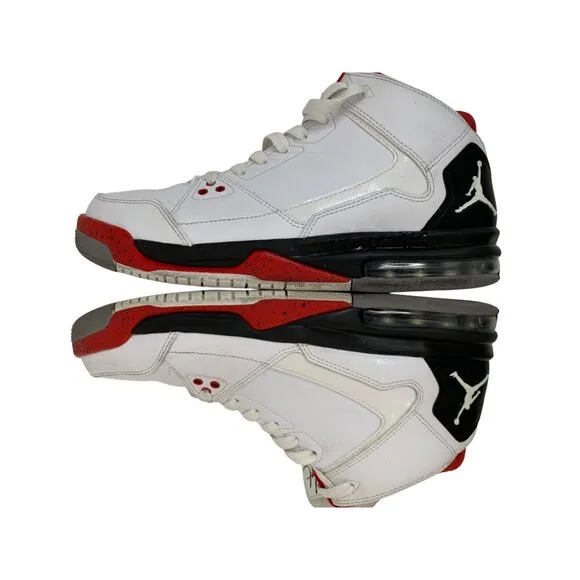 2013 Air Jordan Flight Mid 8.5 Goat Basketball Shoes Mens White GUC 599593-101