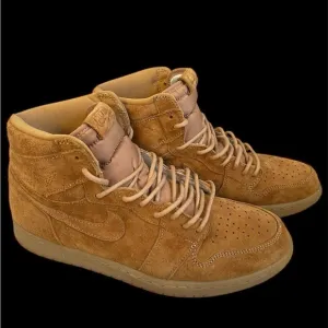 2017 NIKE AIR JORDAN‎ 1 RETRO HIGH OG WHEAT 555088-710 MENS SIZE 10.5