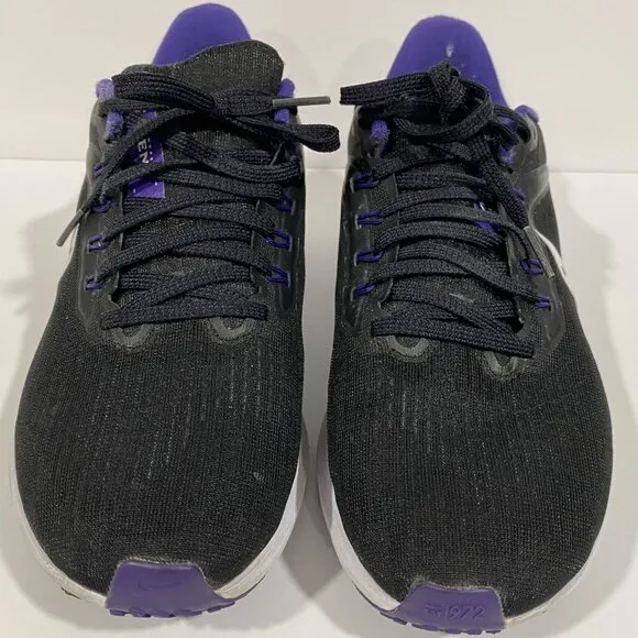 2022 Nike Zoom Pegasus 39 Ravens NFL Running sneakers Black/White/purple US men