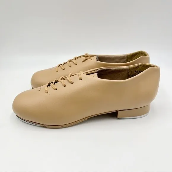 4.5W 4.5 W WIDE WIDTH Capezio Kids Big Boys 443B Caramel Tan Dance Tap Shoes