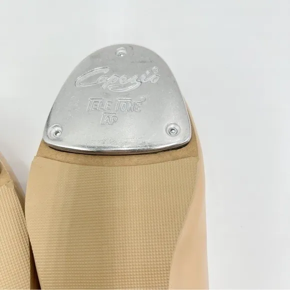4.5W 4.5 W WIDE WIDTH Capezio Kids Big Boys 443B Caramel Tan Dance Tap Shoes