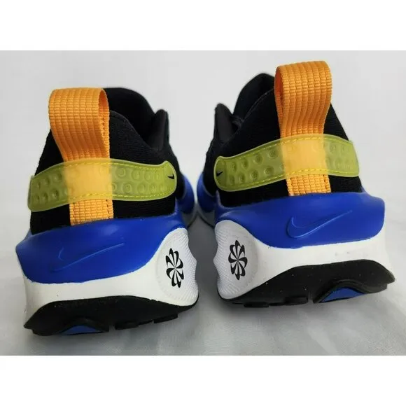 7.5 WOMEN'S NIKE REACTX INFINITY RUN 4 BLACK BLUE WHITE DR2665-005 RUNNING SHOES