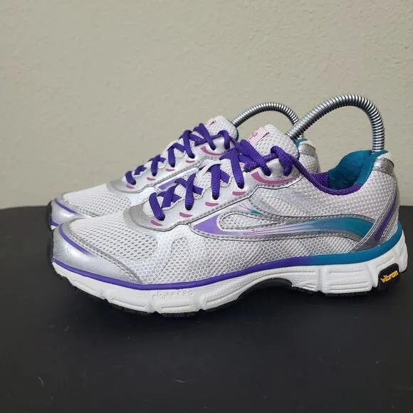 Abeo Aero Mens White Comfort Lace Up Low Top Running Shoes Size 7.5 Medium