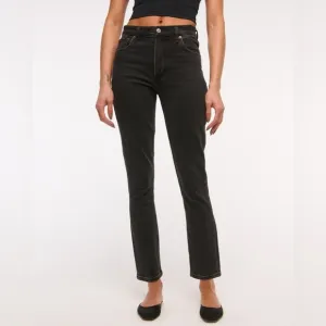 Abercrombie &amp; Fitch High Rise Skinny Jean black size 25/0R