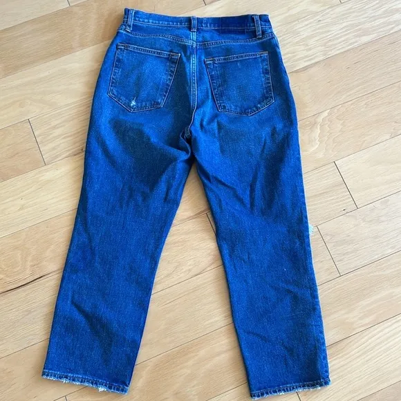 Abercrombie The Ankle Straight ultra high rise jeans