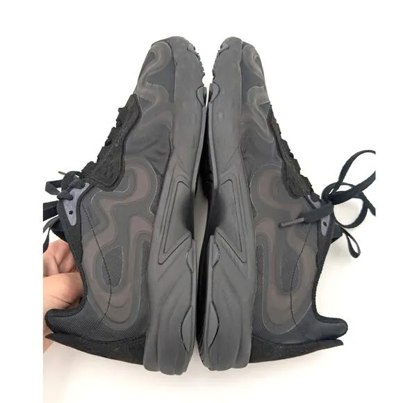 Acne Studios Ribbon Athletic Low-Top Sneaker Shoes Lace-Up Black Size US11 EU44
