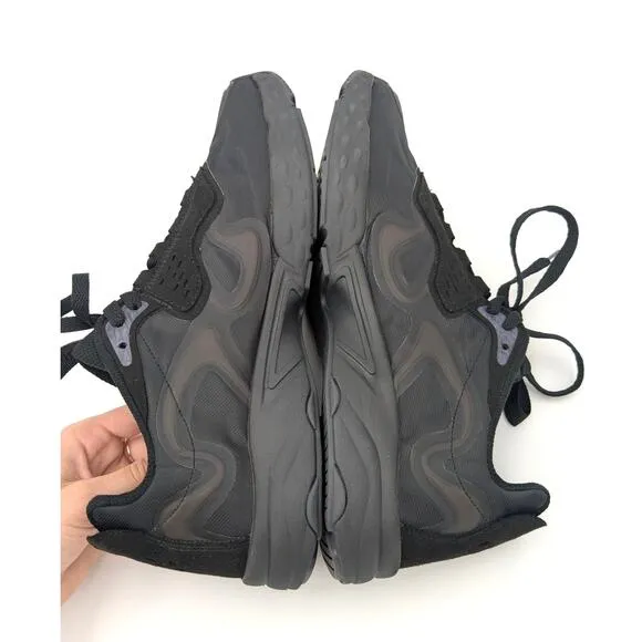 Acne Studios Ribbon Athletic Low-Top Sneaker Shoes Lace-Up Black Size US11 EU44