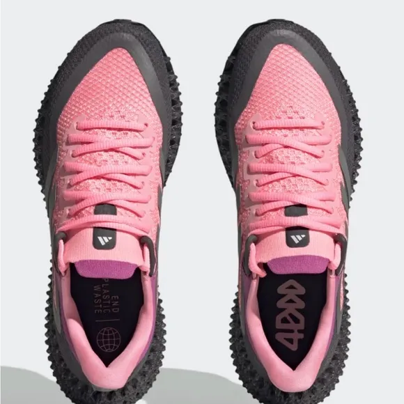 ADIDAS 4DFWD 2 RUNNING SHOES SZ 7 Beam Pink / Silver Metallic / Lucid Fuchsia