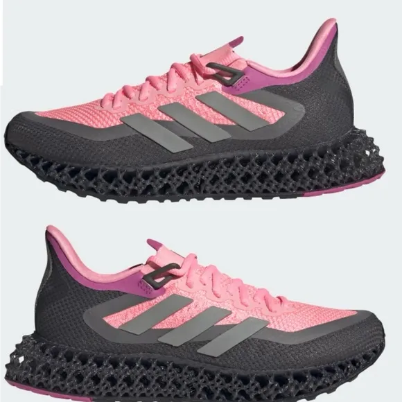 ADIDAS 4DFWD 2 RUNNING SHOES SZ 7 Beam Pink / Silver Metallic / Lucid Fuchsia