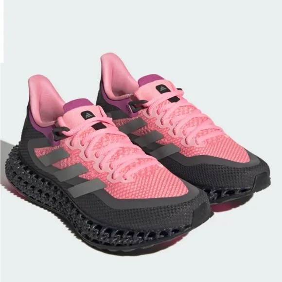 ADIDAS 4DFWD 2 RUNNING SHOES SZ 7 Beam Pink / Silver Metallic / Lucid Fuchsia