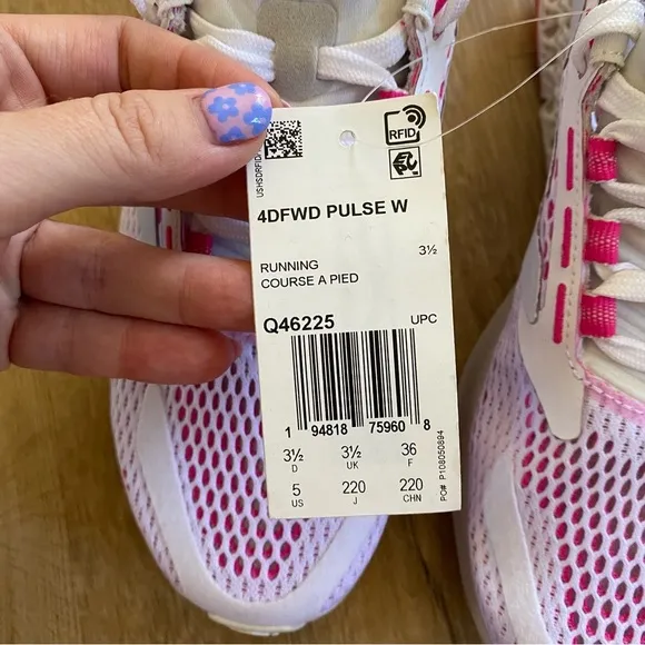adidas 4DFWD Pulse Running Shoes Cloud White Shock Pink (Women's)