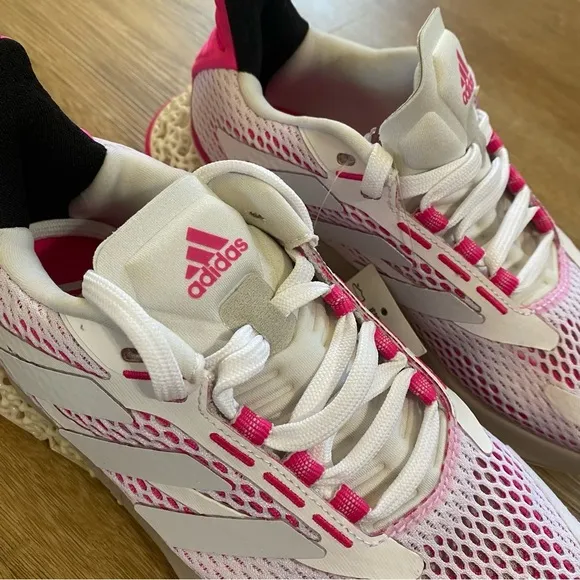adidas 4DFWD Pulse Running Shoes Cloud White Shock Pink (Women's)