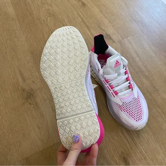 adidas 4DFWD Pulse Running Shoes Cloud White Shock Pink (Women's)