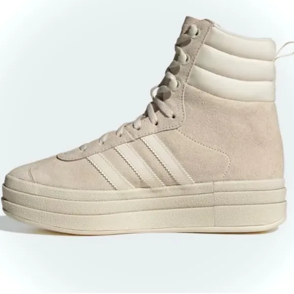ADIDAS | 6.5 / 7 / 7.5 / 8 | Gazelle Bold Ivory Wonder High Top Boot Platforms