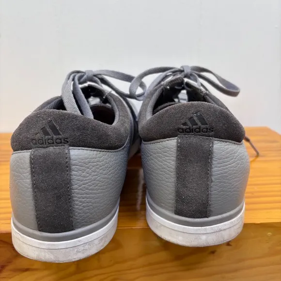 Adidas Adicross Spikeless Golf Shoes Leather Low Top Gray Casual Size 1515