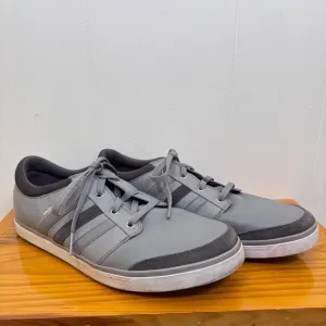 Adidas Adicross Spikeless Golf Shoes Leather Low Top Gray Casual Size 1515