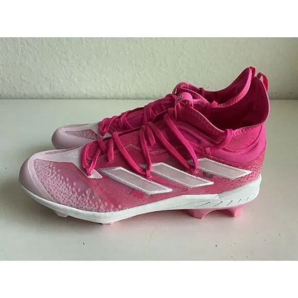 Adidas Adizero Afterburner TPU Baseball Cleats Shock Pink GZ9714 Men’s Sz 14
