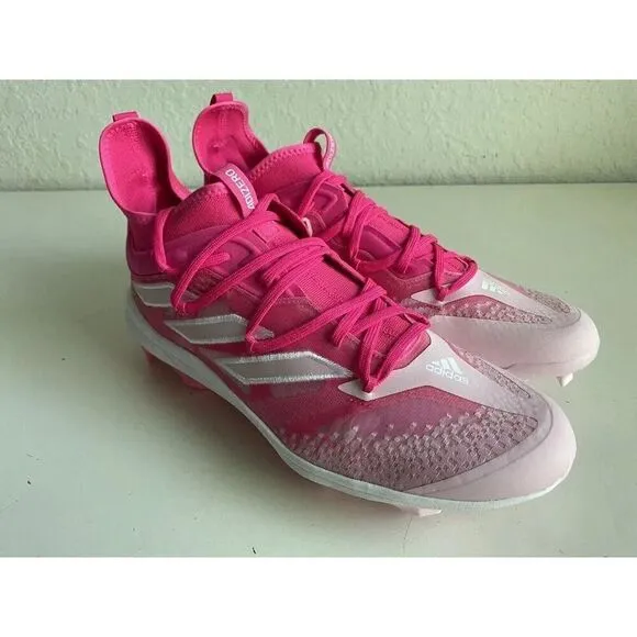 Adidas Adizero Afterburner TPU Baseball Cleats Shock Pink GZ9714 Men’s Sz 14