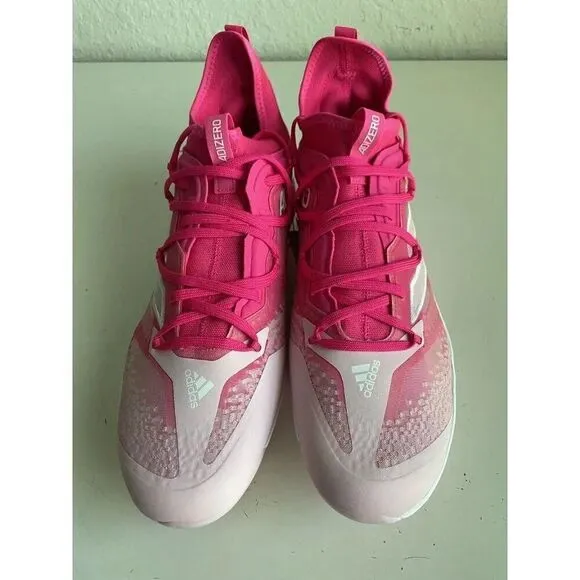 Adidas Adizero Afterburner TPU Baseball Cleats Shock Pink GZ9714 Men’s Sz 14