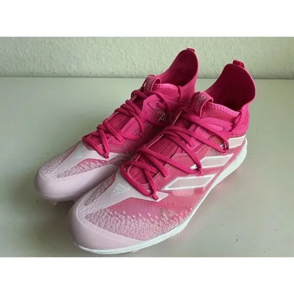 Adidas Adizero Afterburner TPU Baseball Cleats Shock Pink GZ9714 Men’s Sz 14