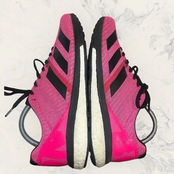 Adidas Adizero Boston 8 Running Shock Pink Black Shoes F34059 Men’s Size 8