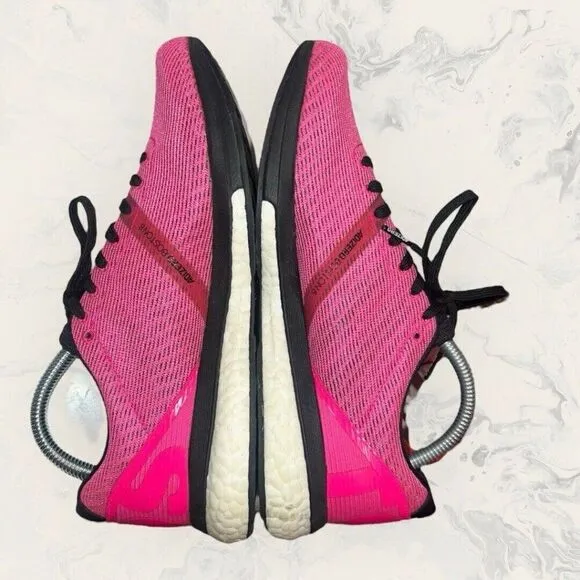Adidas Adizero Boston 8 Running Shock Pink Black Shoes F34059 Men’s Size 8