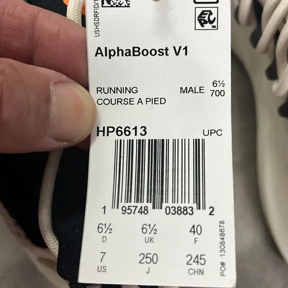 Adidas aloha HP6613 boost V1 men’s chalk mint orange nwt running shoe