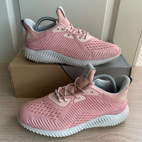 Adidas Alphabounce EM “Icey Pinktrace Pink” Women Sneakers Running Shoes - SZ 8