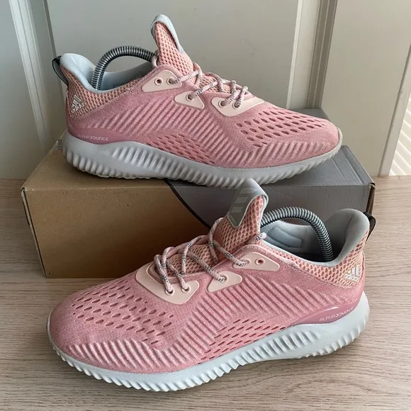 Adidas Alphabounce EM “Icey Pinktrace Pink” Women Sneakers Running Shoes - SZ 8