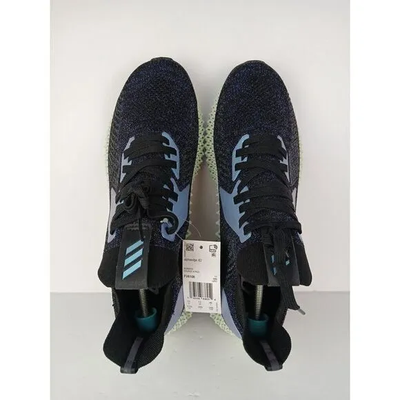 Adidas Alphaedge F4D Black Space Race Men's Running Shoes Sz 11.5 (FV6106)
