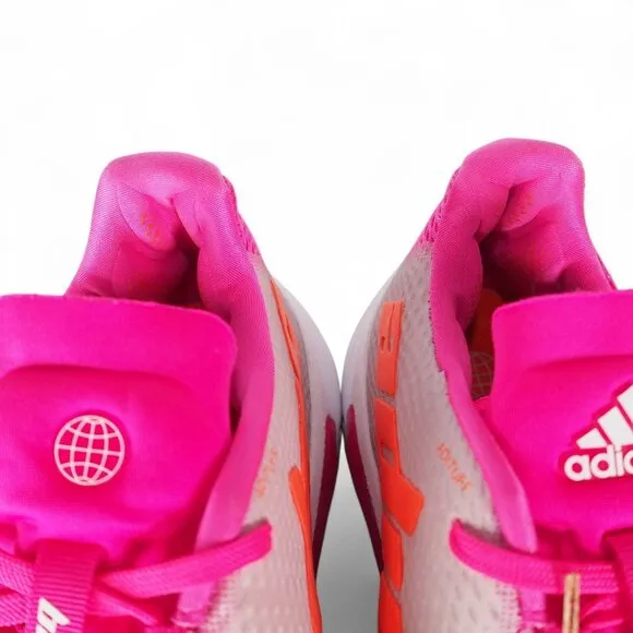 Adidas Barricade 'Grey Team Shock Pink' Tennis Pickleball Shoes HR2036 Women's 8