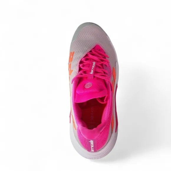 Adidas Barricade 'Grey Team Shock Pink' Tennis Pickleball Shoes HR2036 Women's 8