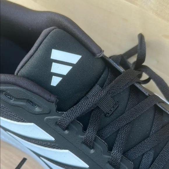 Adidas Black and White Athletic Shoes for Performance RunFalcon 5